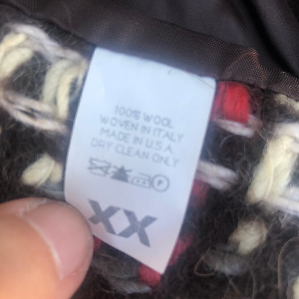 Searle Wool Multi Color Button Front Cape - image 8